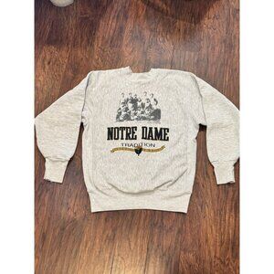 VTG Norte Dame Traditions college league school Fitted Med Irish Sweatshirt